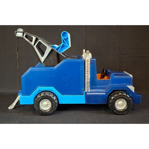 Vintage 1981-1982 Fisher Price Police & Husky Helpers Power Tow Truck Lot-Works - Picture 4 of 16